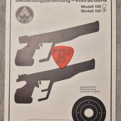 Notice pour pistolet FEINWERKBAU 102