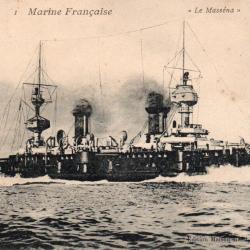 Carte postale ancienne Marine Fran&ccedil;aise cuirass&eacute; Le Mass&eacute;na - N&deg;8881