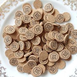 Lot de 100 rondelles li&egrave;ge  en calibre 12 , n&deg;six.