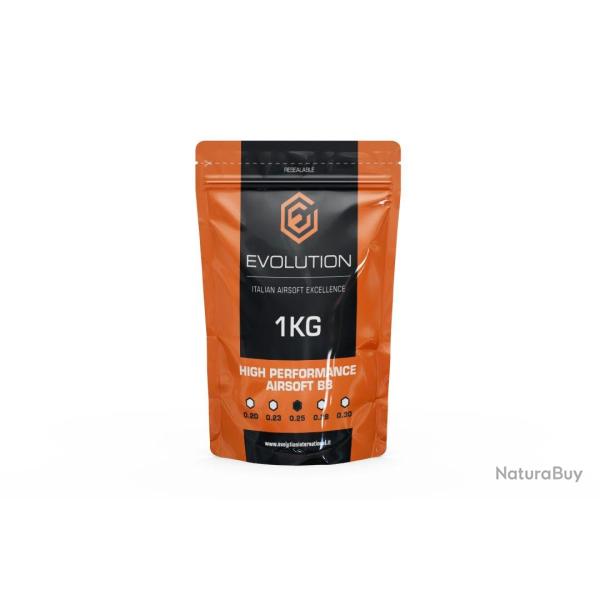 Sachet de 1 Kg de Billes (Evolution Airsoft) 0.25 Non