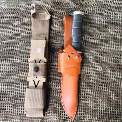 COUTEAU KRYPTON WILDSTEER &Eacute;TAT NEUF AVEC 2 &Eacute;TUIS
