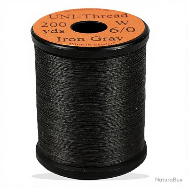 Fils de montage Uni-thread 8/0 iron grey