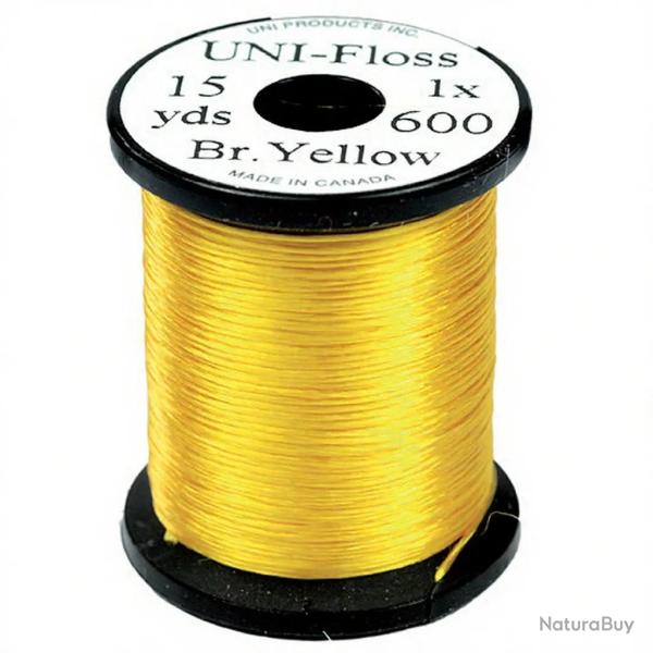 Fils de montage Polyfloss UNI-floss jaune