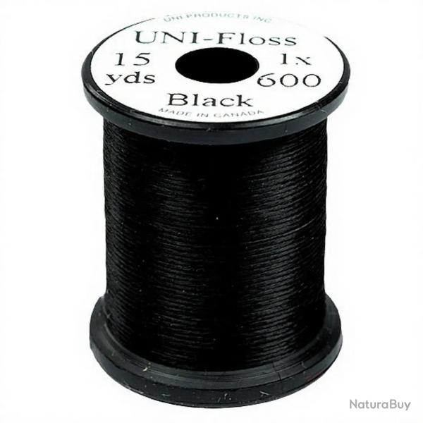 Fils de montage Polyfloss UNI-floss noir