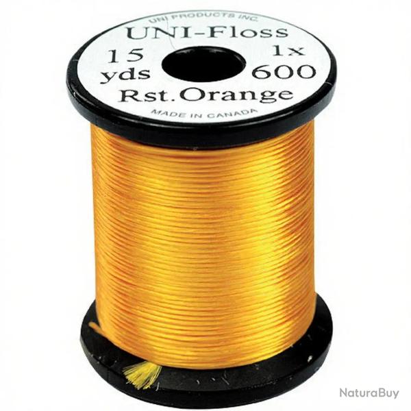 Fils de montage Polyfloss UNI-floss orange rouille