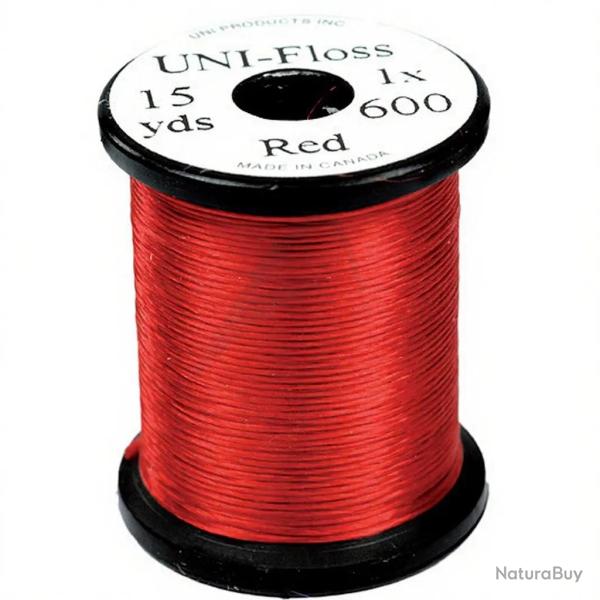 Fils de montage Polyfloss UNI-floss rouge