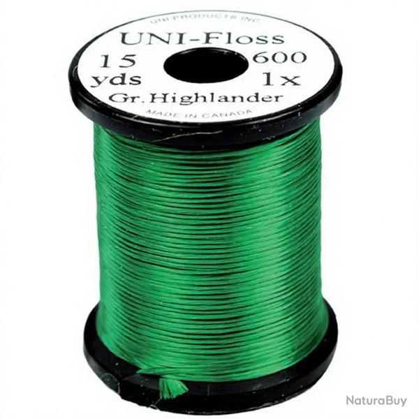 Fils de montage Polyfloss UNI-floss vert highlander