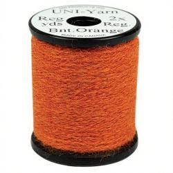 Uni yarn orange feu