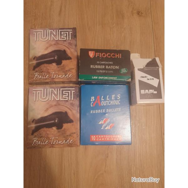Lot de balles calibre 12