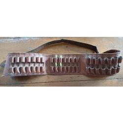 CARTOUCHIERE CUIR POUR 21 BALLES 300 MM