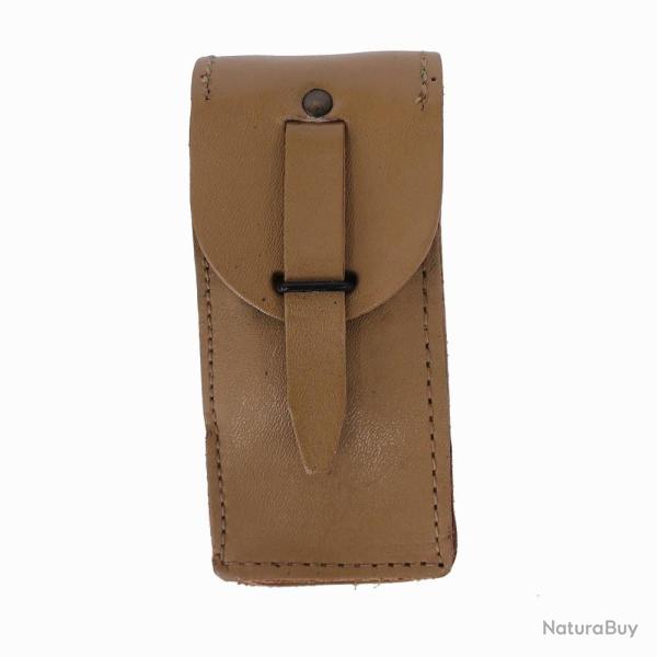 Pochette en cuir Arm�e fran�aise occasion (bon �tat)