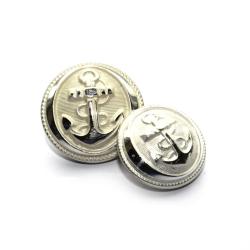 Bouton blanc Marine Nationale (original) 20 mm