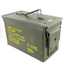 Caisse &agrave; munitions Cal. 50 ou 5.56 (occasion)