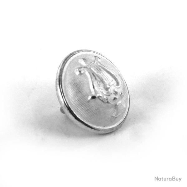 Bouton Musique Militaire blanc (original)