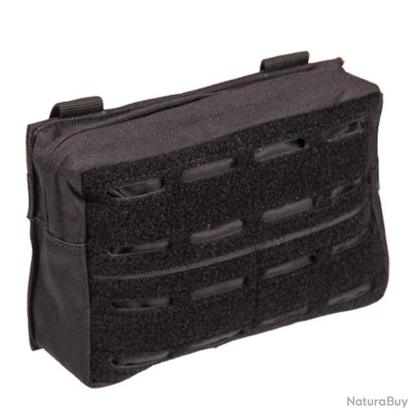 Pochette Molle 'laser cut' Noir