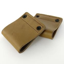 Porte-outils cuir jaune