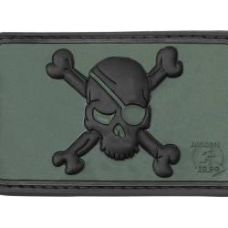Pirate Skull Rubber Patch