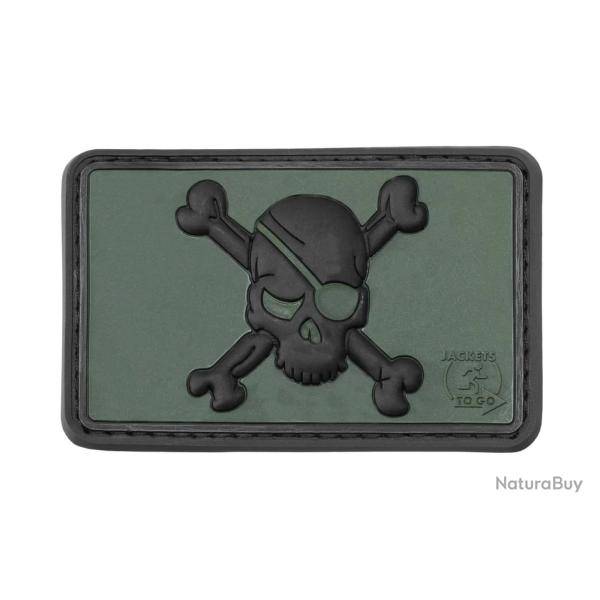 Pirate Skull Rubber Patch