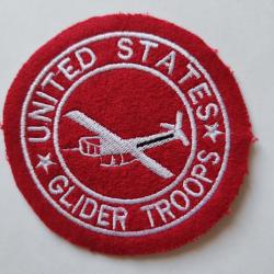 INSIGNE EN TISSU SUR FEUTRE DES GLIDER TROOPS DE L U.S. ARMY MOD&Egrave;LE ARTILLERIE
