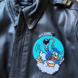 INSIGNE EN TISSU DE GRANDE DIMENSION DU 531 TH BOMBER SQUADRON POUR VESTE  EN CUIR .