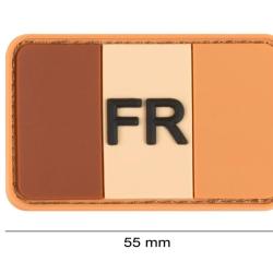 Patch France Flag Rubber DESERT - JTG