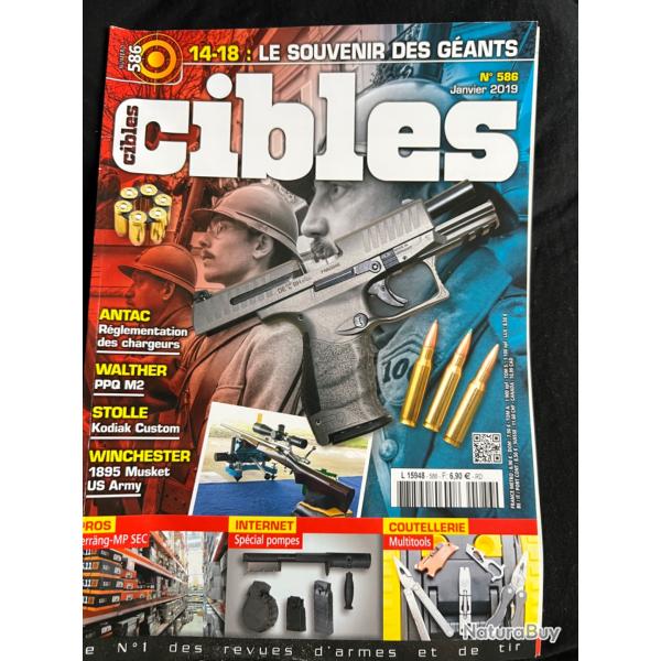 Walther PPQ M2, Winchester 1895... revue TIR CIBLES no 586 janvier 2019