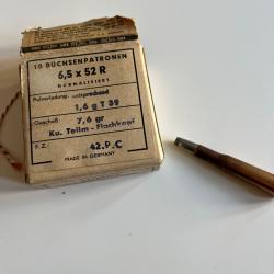 Bo&icirc;te d origine compl&egrave;te 6,5x52R