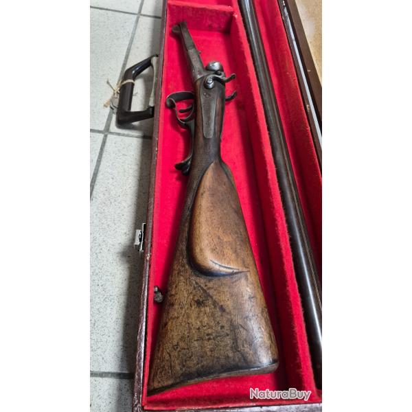 FUSIL JUXTAPOSER CHIEN EXTERIEUR