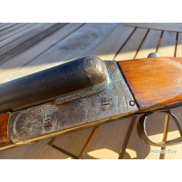 Rare et atypique fusil juxtapos� - Pedro Gorosabel - Eibar en 12/70 - 1� sans prix de r�serve