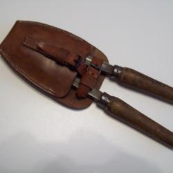 militaria ww1 petite pince peugeot fr&egrave;res dat&eacute;e 1918 et &eacute;tui cuir