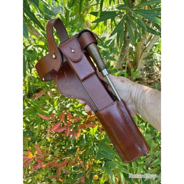 [VENDS] BRELAGE EN CUIR PORTE CROSSE C96 1912-1916 AVEC BAGUETTE