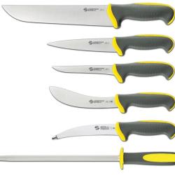 Set de 5 couteaux sp&eacute;cial chasse et fusil gamme Tecna Ambrogio Sanelli pour Januel