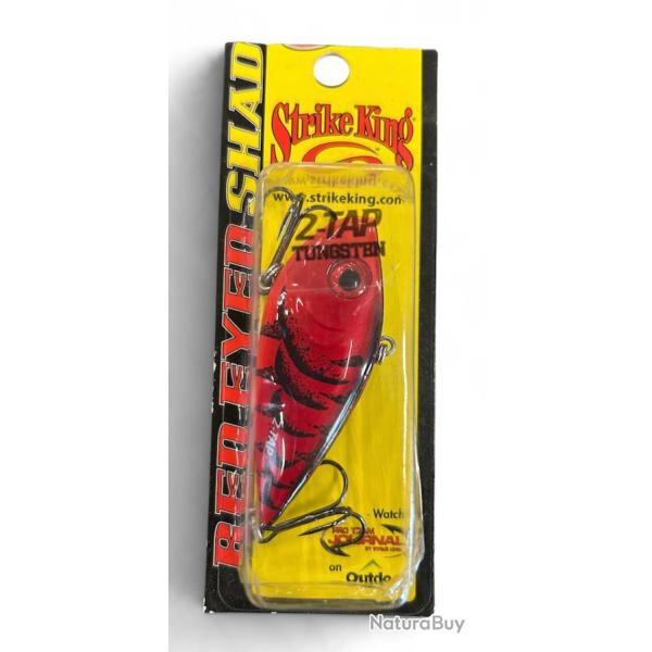 Leurre Strike King Red Eyed Shad Tungsten Delta Red