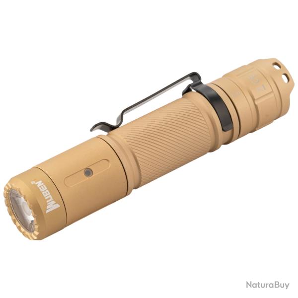 Lampe torche tactique Wuben C3 Khaki 1200 lumens LED Osram P9 IP68 USB C EDC