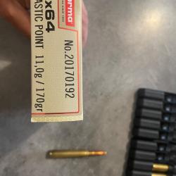 Balles Norma 7x64 plastic point