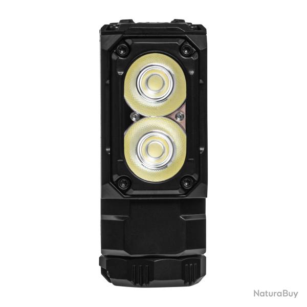 Lampe torche compacte Wuben E7 6500K Black 1800 Lumens 2x Osram P9 IP68 USB C EDC
