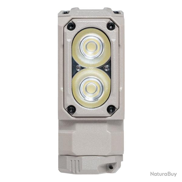 Lampe torche compacte Wuben E7 Khaki 1800 Lumens 2x Osram P9 IP68 USB C EDC