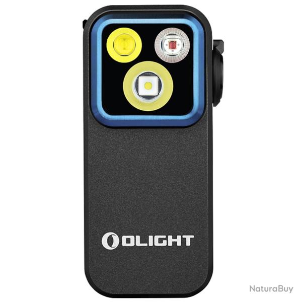 Lampe torche clip Olight Oclip Pro 500 Lumens Tri LED Spot Flood Rouge IPX6 USB C Magn�tique EDC