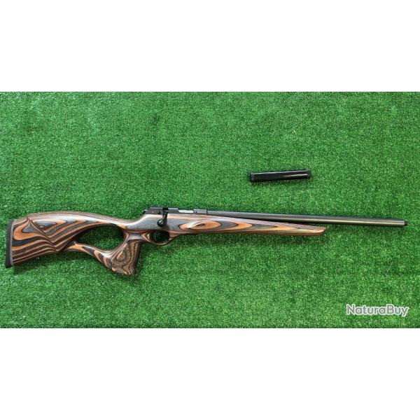 CZ 457 - Calibre .22 WMR - Canon filet� 53 cm - Crosse trou de pouce - Neuve - Avec silencieux