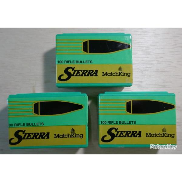 Projectiles SIERRA MATCHKING .243" (6mm) 107grains