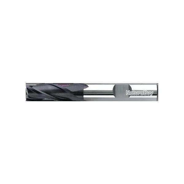Fraise HSS-Co TiAIN Lg 52 mm queue 6 mm Diam. 5 mm Lg 57 mm