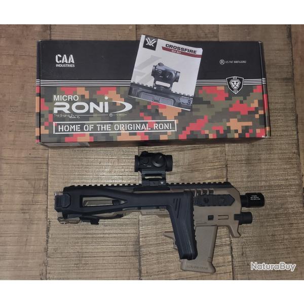 CAA Micro-Roni gen 4X pour Glock + Vortex Crossfire 2 Red Dot
