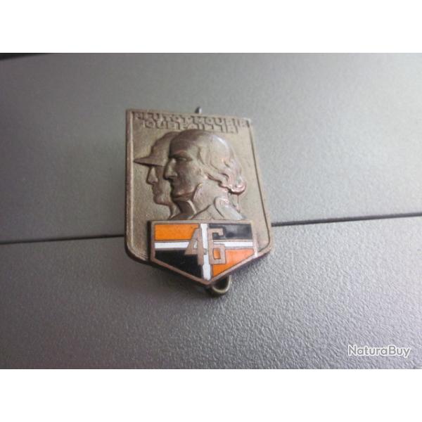 insigne 46eme r�giment d'infanterie / drago  paris