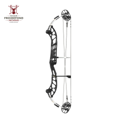Arc &agrave; poulie Dominator Duo X 35 M2 Cam - PSE - 50# (25.0"-29.0") / Droitier / Black Handle/White Lim
