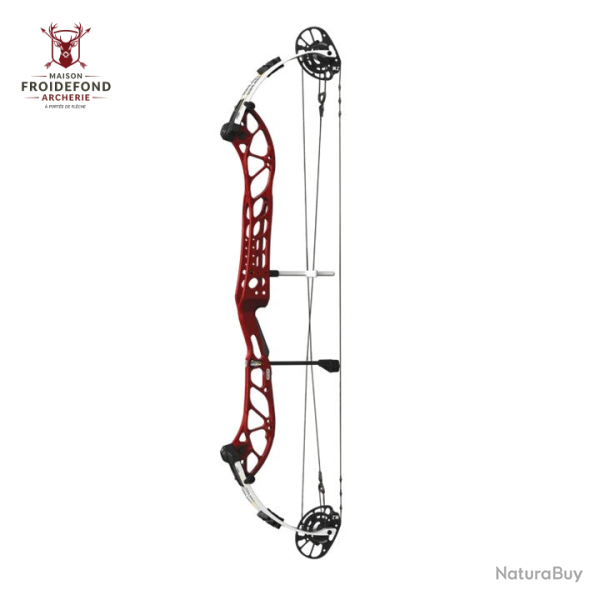 Arc � poulie Dominator Duo X 40 EM2 Cam - PSE - 50# (24.0"-30.0") / Droitier / Black Handle/White Li