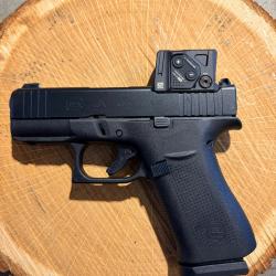 ENCHERES 1� - *ETAT NEUF* - GLOCK 43X A -CUT AIMPOINT COA COMBO - 9X19