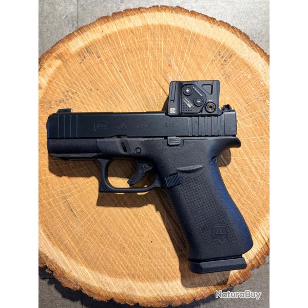 ENCHERES 1� - *ETAT NEUF* - GLOCK 43X A -CUT AIMPOINT COA COMBO - 9X19