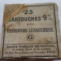 balles 9 mm a broche a blanc pour revolver lefaucheux