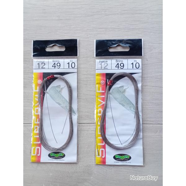 2 bobine acier tresse 49 brins