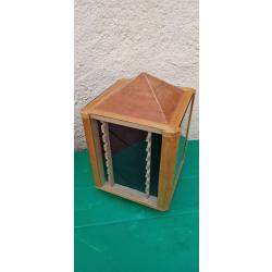 MAISON RATELIER BOIS : " PRESENTOIR  COUTEAUX  "   .  PROTECTION  COULISSANTE EN VERRE